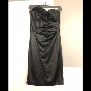 Black Strapless Cocktail Dress